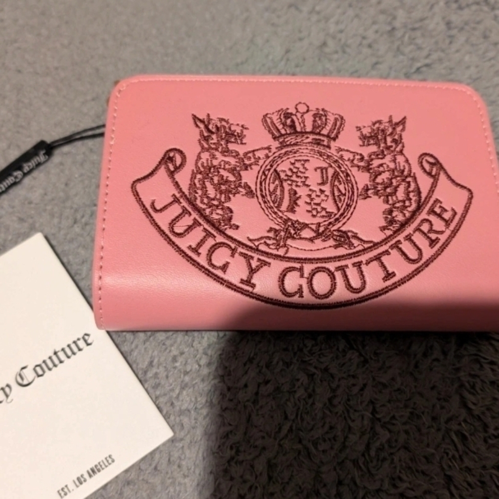 ❤️▪️Juicy Couture ▪️UK  Exclusive twig pink  medium zipper wallet